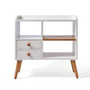 كوفي كورنر عصرية وأنيقة بتصميم باللون الابيض