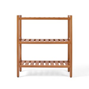 مكتبه 3 ارفف من الخشب الزان الطبيعي