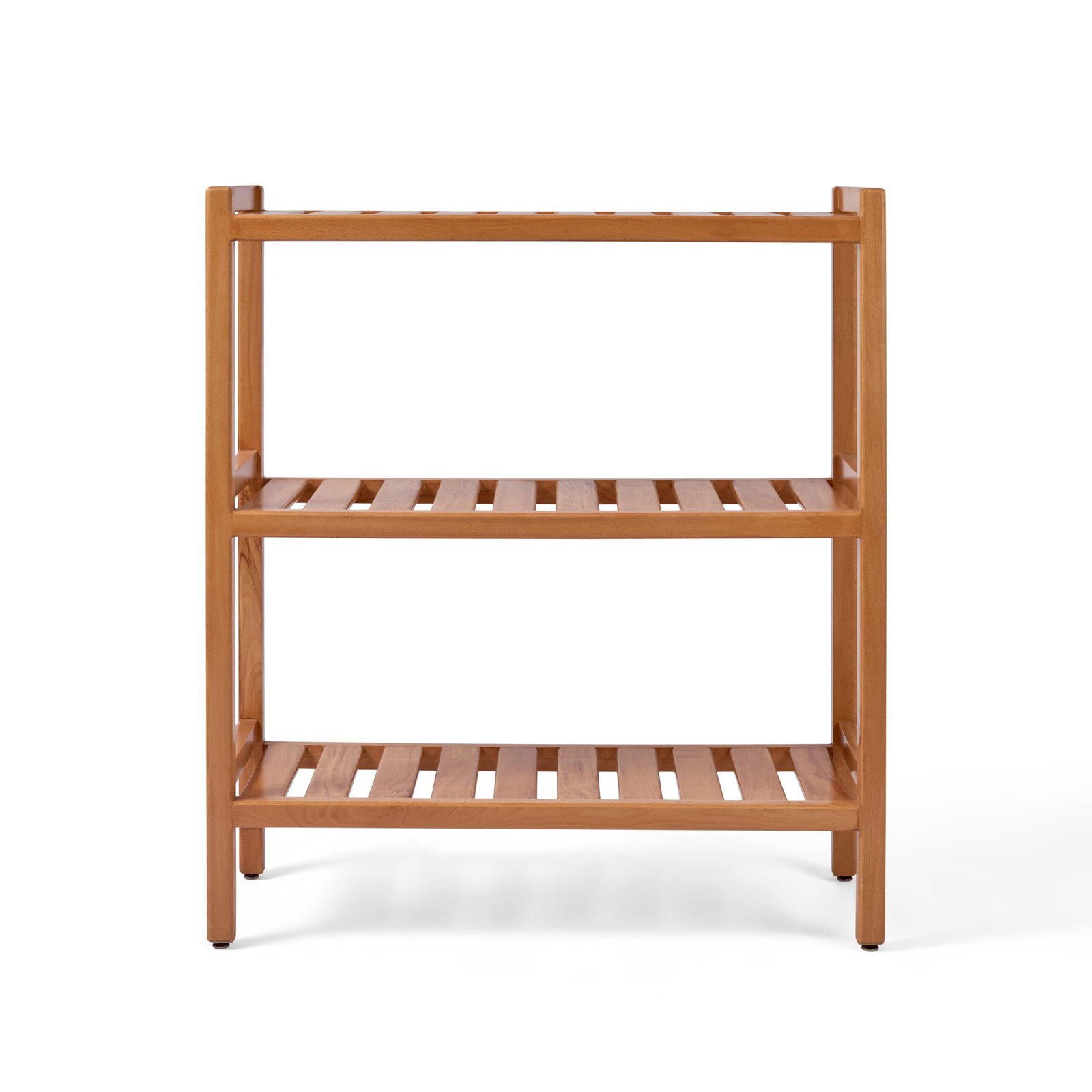 مكتبه 3 ارفف من الخشب الزان الطبيعي