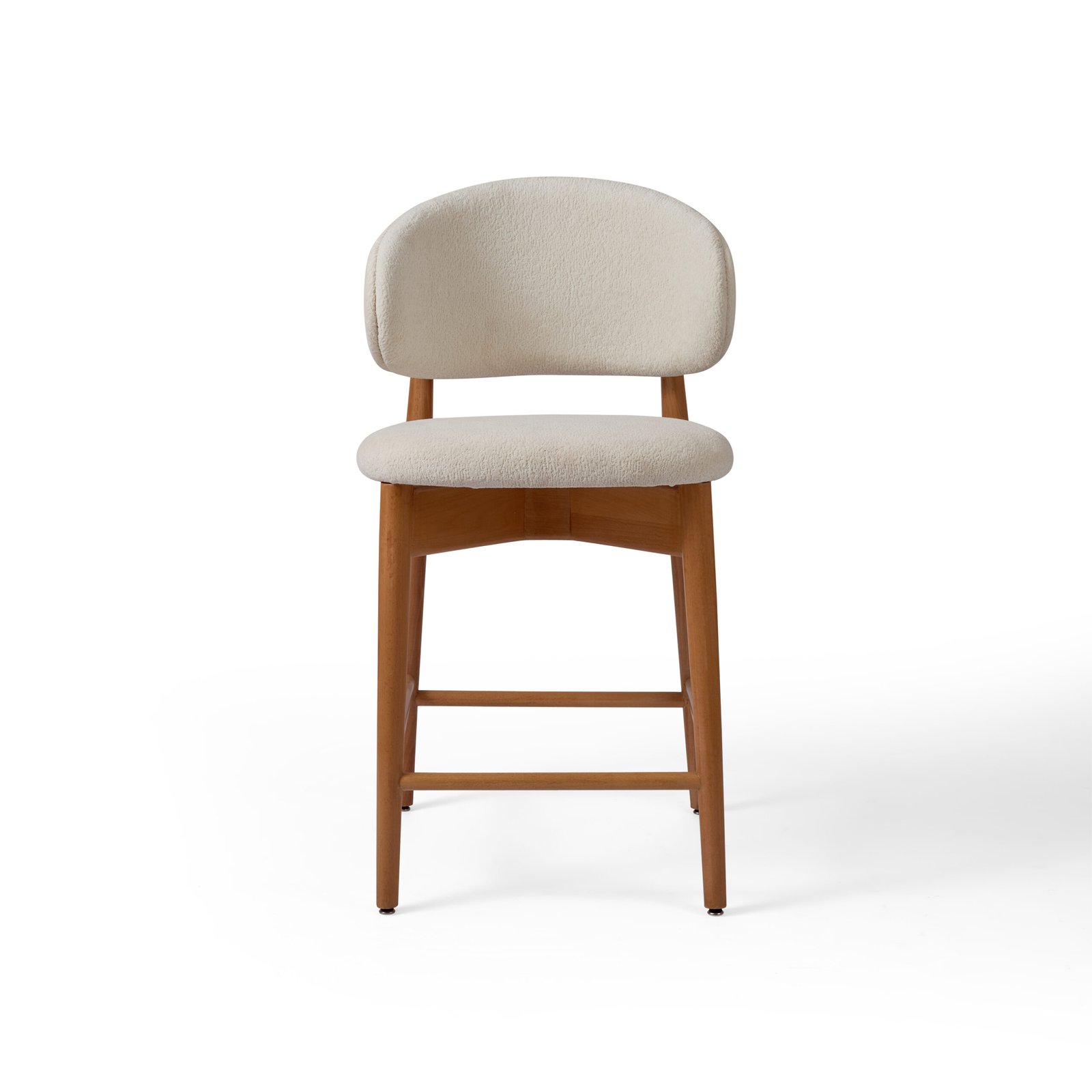 كرسي بار من الخشب الزان الطبيعي